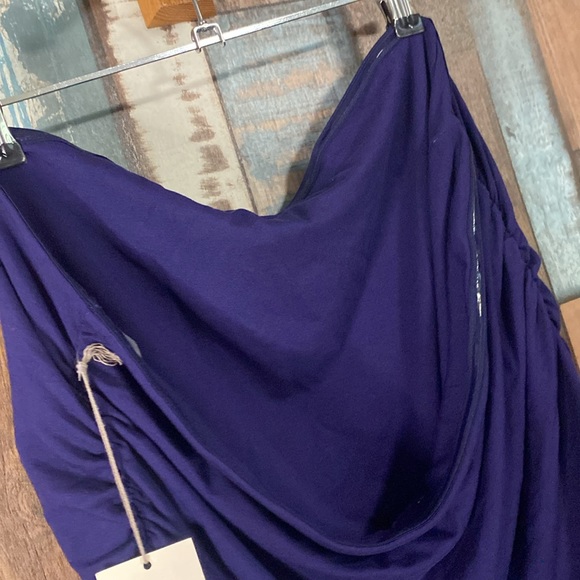 A new day navy strapless soft scrunchy side top - Picture 8 of 14